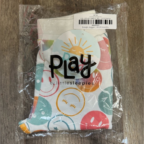 Emoji Jogger Limited Edition Little Sleepies Bamboo Sweatpants Colorful Smiley - Picture 4 of 4